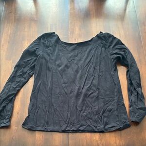 Steve & Barry's Classic Black Long Sleeve Tee